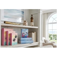 Bulk 6 Nautical Book Box Set Of 3 30.5x25x8cm
