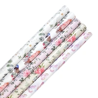 Bulk 50 Floral Prints Gift Wrap 70cmx3m 38mm Core