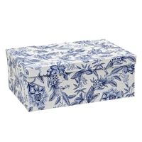 Bulk 2 White Blue Floral Gift Box Set 18 43x34x16cm