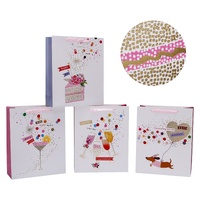 eWholesale Bulk 24 Large Festive Cheers Gift Bag Assort 26x32cm