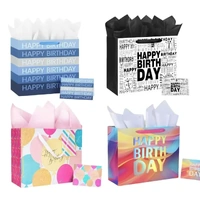bulk 24 Large Happy Birthday Celebration Gift Bag 32cm