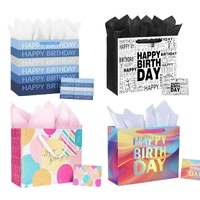 eWholesale Bulk 24 XLarge Happy Birthday Gift Bags 31x42cm (4 Assorted)