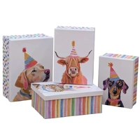 Bulk 2 Party Animal Gift Box Set 18 43x34x16cm 4 Asst