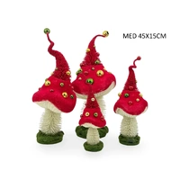 Bulk 4 Xmas Quirky Mushroom Med 45x15cm