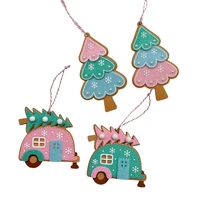 Bulk 24 Xmas Peppermint Tree/car Hanger 12.4x7.3cm 10.6x10.6cm 2 Asst
