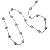 Bulk 12 Xmas Hanging Mirror Ball Garland 180cm