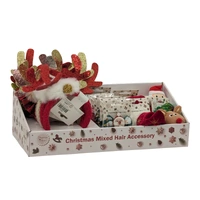 Bulk 24 Xmas Hair Accessories Mixed Items