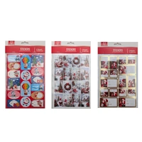 Bulk 36 Xmas Stickers Foiled pk32