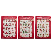 Bulk 36 Xmas Tattoo Stickers Foiled 11x16cm