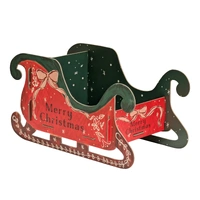 Bulk 12 Xmas Cardboard Sleigh 51x26x28cm