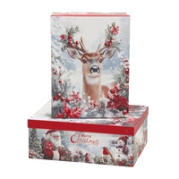 Bulk 2 Winter Magic Xmas Gift Box Set 18 43x34x16cm