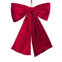 Bulk 8 Diamond & Velvet Red Bow 60cm