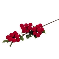Bulk 24 Xmas Flocking Berry Pick 64cm