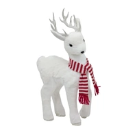 Bulk 6 Xmas Stripe & Snow Reindeer 24x13x51cm