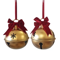 Bulk 12 Xmas Gold Bell Round 14x14x29cm 2 Asst