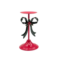 Bulk 4 Metal Bow Candle Holder 14.3x14.3x25.5cm