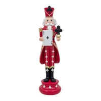 Bulk 4 Resin Ace Of Clubs nutcracker 11.7x11.4x42.5cm