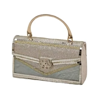 Bulk 8 Xmas Champagne Luxe Handbag 19x7x20cm