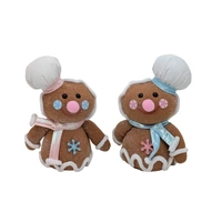Bulk 16 Xmas Pastel Gingerbread Man 15x9x22cm 2 Asst