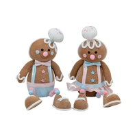 Bulk 6 Xmas Pastel Gingerbread Man W Dangling Legs 20x12x45cm 2asst