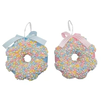 Bulk 24 Xmas Candycane Bow Donut Lrg 13x5cm 2 Asst