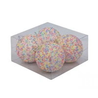 Bulk 12 Xmas Candycane Bauble pk4 10cm
