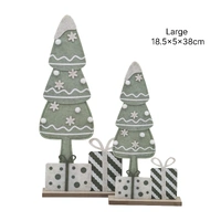 Bulk 12 Xmas Felt Tree Lrg 18.5x5x38cm