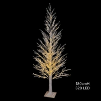 Xmas Winter Berry Light Up Tree 180cm 320led