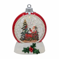 Bulk 3 Xmas Led Santa's Steam Train Bauble 17.5x10.5x21cm