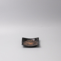 eWholesale Square Plate 13.5cm Bronze Converging Glaze