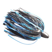 Vike 3/4 oz Skirted Microjig Black Blue Fishing Lure