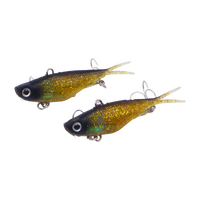 Swimerz 95mm Soft Vibe Gold Glitter 2 Pack