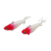 Swimerz 95mm Soft Vibe Red Head 2 Pack