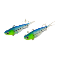 Swimerz 95mm Soft Vibe Blue Water 2 Pack