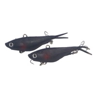 Swimerz 95mm Soft Vibe Carbon 2 Pack