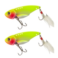 Finesse Feather Blade 55mm Chartreuse 2 Pack