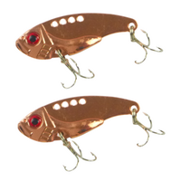 Finesse Metal Blade 55mm Red Gold Fishing Lure 2 Pack