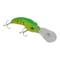 Finesse Leapfrog Deep Diver 100mm Lemon Lime Fishing Lure