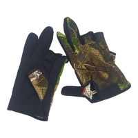 Blue Seas Tackle Co 3 Finger Fishing Gloves Camo Green