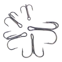 Swimerz Round Bend Trebles Size 4, 50 Pack