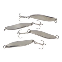 Finesse Chrome Kaster Spoon 7g Fishing Lure 4 Pack