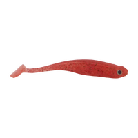 Swimerz Soft Shad 100mm Paddle Tail Red Bug 6 Pack