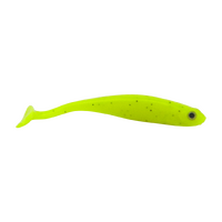 Swimerz Soft Shad 100mm Paddle Tail Chartreuse 6 Pack