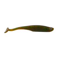 Swimerz Soft Shad 100mm Paddle Tail Green Pumpkin 6 Pack