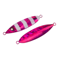 Finesse Slow Pitch Flutter Jig 60g Hot Pink Stripe 2pk