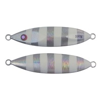 Finesse Slow Pitch Flutter Jig 100g Silver White 2 Pack