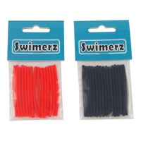 Swimerz Assist Hook Sleeves 2mm Shrink Tube Black Red 50mm Qty 60