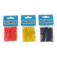 Swimerz Assist Hook Sleeves 3mm Shrink Tube Black Yellow Red 50mm Qty 45