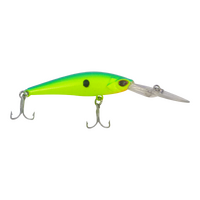 Finesse Wobbler Diving Lure 90mm Ballistic Green
