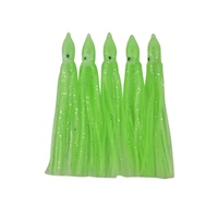 Swimerz Octopus Skirts 100mm Lumo Green 5 Pack